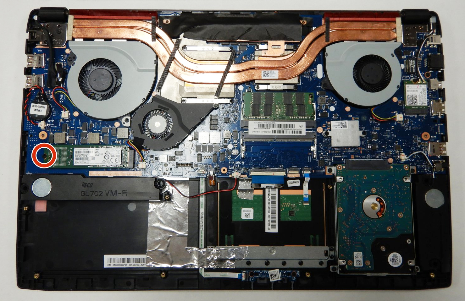 Internal Photo of Asus Rog GL502VM GL502VS GL502VT GL702VS GL702VM red backlit Russian RU keyboard (ASUS GL702VM)